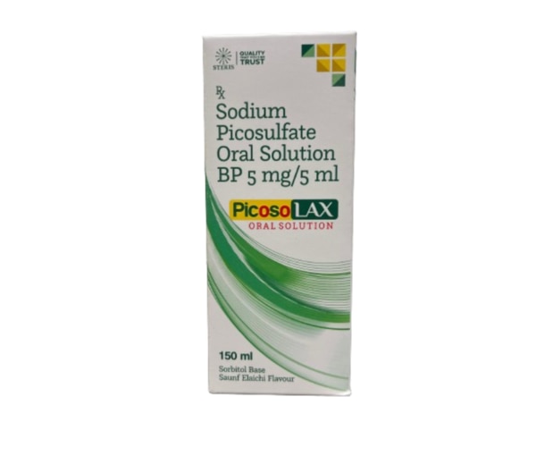PICOSO LAX ORAL SOLUTION SODIUM PICOSULFATE ORAL SOLUTION BP 5mg /5MLPicoso Lax Oral Solution is a highly effective laxative designed to provide relief from constipation. Formulated with Sodium Picosulfate, a well-known stimulant laxative, this oral solution works by stimulating bowel movements, helping you achieve gentle and effective relief. Whether dealing with occasional constipation or preparing for certain medical procedures, Picoso Lax is an ideal solution to restore your digestive regularity. Key Benefits: Effective Constipation Relief: Picoso Lax offers prompt relief from constipation by stimulating bowel movements.Gentle on the Stomach: Unlike some other laxatives, Picoso Lax is designed to be gentle on your digestive system, reducing discomfort.Convenient and Easy to Use: The oral solution form makes it easy to take and ensures consistent dosing.Pre-procedure Preparation: Often recommended by healthcare professionals for bowel cleansing before medical procedures like colonoscopy. How Does It Work?Sodium Picosulfate, the active ingredient in Picoso Lax, is a stimulant laxative that works by stimulating the nerve endings in the walls of the colon. This stimulation increases the movement of the intestines (peristalsis), helping to push stool through the bowel and promoting bowel movements. The result is effective relief from constipation, usually within 6-12 hours after ingestion. Directions for Use: Dosage: Follow the dosage instructions provided by your healthcare provider or as indicated on the packaging. For adults, a typical dose is 5-10 ml, while children may require a lower dose.Timing: It’s best to take Picoso Lax at bedtime to allow it to work overnight, with a bowel movement expected by morning.Method: Use the provided measuring cup or spoon to ensure accurate dosing. Mix the solution with water or juice if desired to improve the taste.Hydration: Drink plenty of water while using this medication to prevent dehydration. Side Effects:While Picoso Lax Oral Solution is generally well-tolerated, some users may experience side effects, including:Abdominal Cramps: Mild to moderate abdominal discomfort may occur as the intestines contract.Diarrhea: Overuse or high doses can lead to diarrhea, which may cause dehydration.Nausea: Some users may feel nauseous after taking the solution.Electrolyte Imbalance: Prolonged use may result in an imbalance of electrolytes in the body.For further information: EMAIL: info@sterispharma.com / contact@sterispharma.com CALL/WHATSAPP: 7877551268, 7849827488 Order NOW