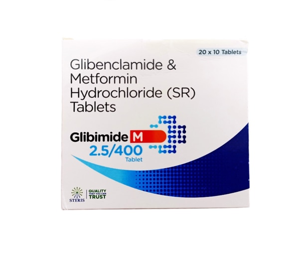 GLIBENCLAMIDE IP 2.5mg, METFORMIN HYDROCHLORIDE IP 400mg