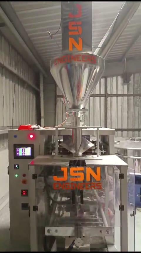 Fully Automatic Collar Type High Speed Servo Auger Filler Machine for Maida / Besan / Sooji / Rawa / Flour Pouch Packaging Machine up to 1 Kg.