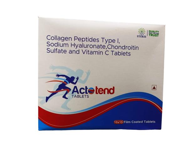 Chondroitin Sulfate Sodium 200mg, Collagen Peptides Type 40mg, Sodium Hyaluronate 30mg, Vitamin C 12.5mg