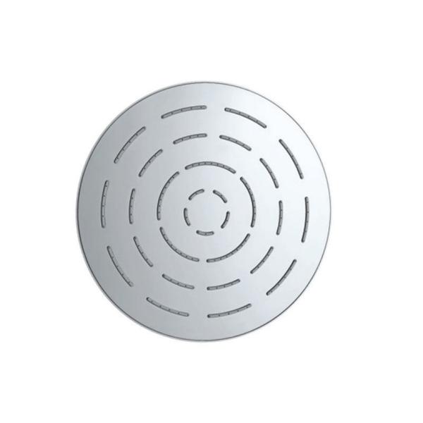 Range : Maze ShowerCode : OHS-CHR-1633Description : Maze Overhead Shower ø300mm Round Shape Single Flow (Body & Face Plate Stainless Steel with Chrome Finish) with Rubit Cleaning System