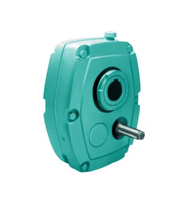 Shaft Mounted Gear BoxGet Latest PriceWith the support of our sophisticated manufacturing unit, we are involved in providing our clients with a wide range of Helical Shaft Mounted Speed Reducers. The range offered by us is developed under the guidance of our expert professionals who ensure that the reducers delivered by us are at par with industry standards. Along with this, they ensure to offer customization facility in accordance with the clients specifications. Salient Features:Assured Speed Reducer is developed in eight gear case sizes, designated by the letters B through to J.The eight sizes that are available in our range may have anyone of three nominal gear ratio V-Belt drive.Our range is normally oil lubricated, but is equal to 5:1, 13:1 and 20:1.A very wide choice of final driven speed can also be determined using an appropriate in pally suitable for 