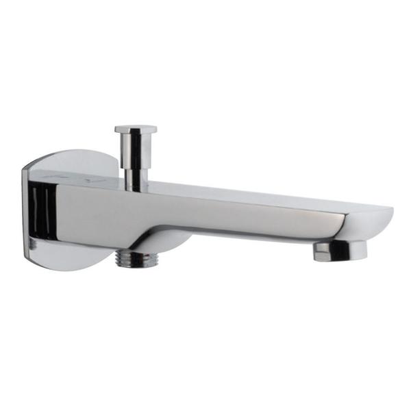 Range : Bathtub SpoutsCode : SPJ-CHR-35463PMDescription : Bathtub Spout with Button Attachment For Hand Shower with Wall Flange