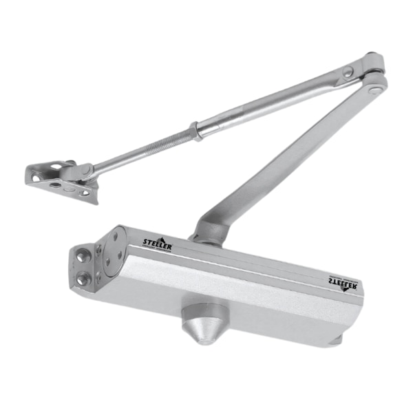 Introducing the Automatic Door Closer by Steller Industries, the perfect solution for seamless door operation in residential, commercial, and industrial environments. This Stainless Steel Door Closer offers robust durability and long-lasting performance, ensuring your doors close smoothly and securely every time. Designed for high-traffic areas, this Heavy-Duty Door Closer enhances convenience and security by automatically closing doors without the need for manual intervention, making it an essential piece of door hardware.Crafted from premium-grade stainless steel, the Automatic Door Closing System is built to withstand wear and tear, providing excellent corrosion resistance in various conditions. Its adjustable door closer mechanism allows you to fine-tune the closing speed, ensuring a soft and controlled closure, ideal for reducing noise and preventing slamming. This feature makes it an energy-efficient and soft closing door closer, minimizing heat loss and enhancing security.Installation is simple, making it an easy to install door closer that can be fitted quickly in any setting. Whether you're a contractor, dealer, or wholesaler, this self-closing door closer from Steller Industries in Rajkot, Gujarat, India is the perfect choice for enhancing safety and convenience in residential door closer, commercial door closer, and industrial door closer applications.As a leading door closer manufacturer and door closer supplier, Steller Industries is committed to delivering premium door closers that meet the highest standards. Perfect for offices, homes, and warehouses, this automatic door closer ensures reliability and efficiency, making it an ideal product for manufacturers, dealers, and wholesalers.