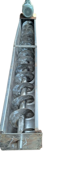 A screw conveyor or auger conveyor is a mechanism that uses a rotating helical screw blade, called a 