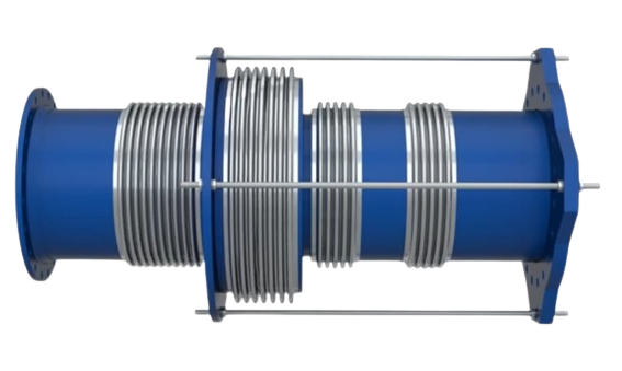Inline expansion bellows, also known as axial expansion joints, are components used in piping systems to accommodate changes in the length of a pipeline due to thermal expansion, contraction, and other mechanical forces. They are installed in a straight line (hence the term