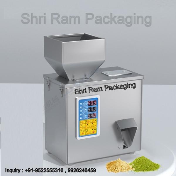 Semi Automatic Grnaule Weighing Filling Machine Is Specially Design for Weighing Filling 10g to 500g Granule and Powder Like rava, sooji, coffee powder, seeds , clove, cumin, coffee beans and other granules . filling speed and accuracy can be adjusted with vibration speed filling speed 8 to 10 pouches per min depend on weight set.we have different models available with different weight filling capacity .