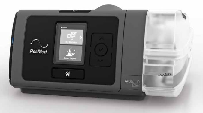 AirStart™ 10 APAP is ResMed’s auto-adjusting positive airway pressure (APAP) therapy device. Part of ResMed Air Solutions, it offers excellent value for those seeking an APAP device that’s simple to set up and use. Heated humidification may help reduce the common side effects of therapy, such as nasal congestion and a dry nose or throat, to deliver even more comfort during the night. Every AirStart 10 therapy device comes with a built-in HumidAir™ humidifier, so your patients can enjoy all the benefits of humidification in one out-of-the-box solution. The humidifier tub is also intuitive to use and manage making humidification easy and accessible for more patients