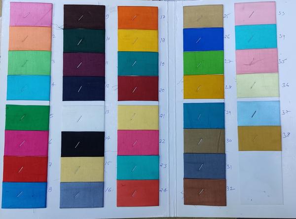 This is a pure cotton fabric in satin weave, which results in a slightly glossy and smooth finish on 1 side. Perfect for Kurtis, shirts and bottoms. This is available in 44