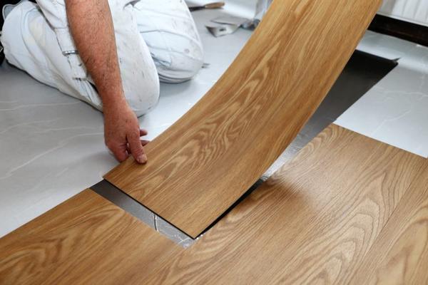 Vinyl Plank Flooring: Designed to resemble hardwood, these planks click together for easy installation and can be used in various rooms.