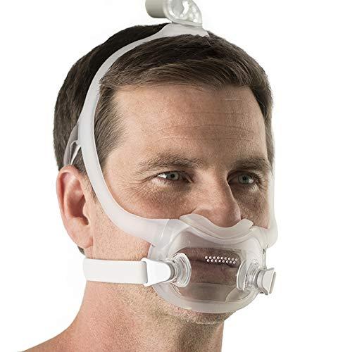 Dreamwear Full Face Mask is used with Bipap or a CPAP machine in order to treat Sleep Apnea or Respiratory Insufficiency diseases like COPD, Asthma Etc. The full-face cushion's under-the-nose design reduces mask bulk, giving users a wider field of vision and less claustrophobia. A traditional full-face mask can irritate your nose bridge, but the DreamWear Full Face reduces red spots and soreness by minimizing facial contact.