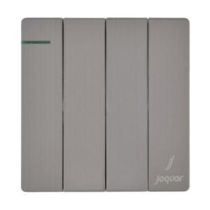 The **Jaquar one-way switch** is a simple, high-quality electrical switch designed for controlling a single light or device from one location. Known for its durability and modern design, it offers smooth and reliable operation with a tactile feel, ensuring ease of use. Ideal for residential, commercial, or office spaces, this switch is crafted from robust materials, providing long-lasting performance. Its sleek and minimalist look complements contemporary interiors, making it a popular choice for modern homes. Easy to install and maintain, the Jaquar one-way switch combines functionality, style, and reliability for everyday electrical control needs.
