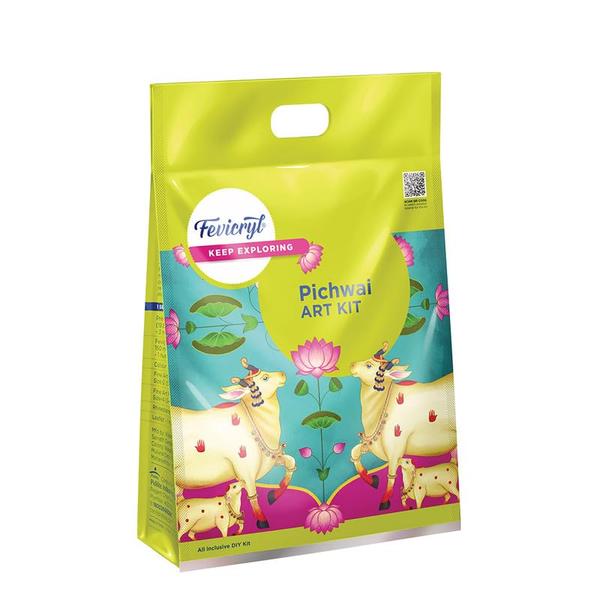 Fevicryl Pichwai Art kit| Learn Art of Rajasthan with Painting Kit with Pre-Printed MDF Boards, Rhinestones, Acrylic Paints, Brushes| Gift for Art Lovers & Beginners, Ideal for Festive GiftingAll-inclusive DIY painting kit featuring Pichwai art from Nathdwara, Rajasthan, Art Of IndiaPre-printed MDF boards, rhinestones, acrylic colors, and brushes included.Explore scenes from Lord Krishna's life on vibrant MDF canvases.Perfect for art enthusiasts and cultural explorers.Create vibrant paintings with easy-to-follow instructions. ? Ideal for gifting or personal exploration of traditional Indian artPichwai Paintings are a traditional style of Indian painting that originated in the state of Rajasthan in the 17th century. These paintings are characterized by their intricate details, bright colors, and depictions of Lord Krishna's life and teachings.