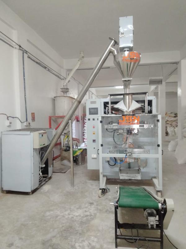 Fully Automatic High Speed Double Servo Driven Auger Filler Machine for Flour Pouch Packaging [1 Kg - 10 Kg].