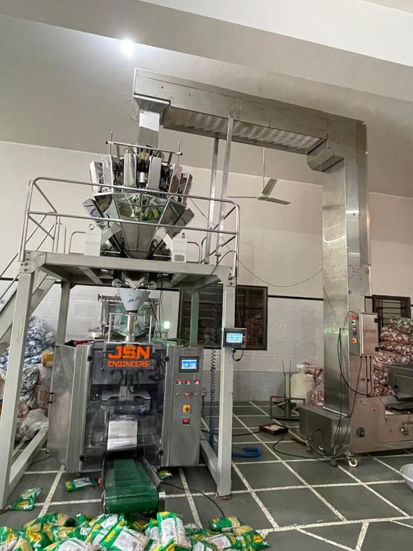 Fully Automatic High Speed Multi Head Weigher Machine for Namkeen & Chips Pouch Packaging Machine [10gm - 1 Kg]  