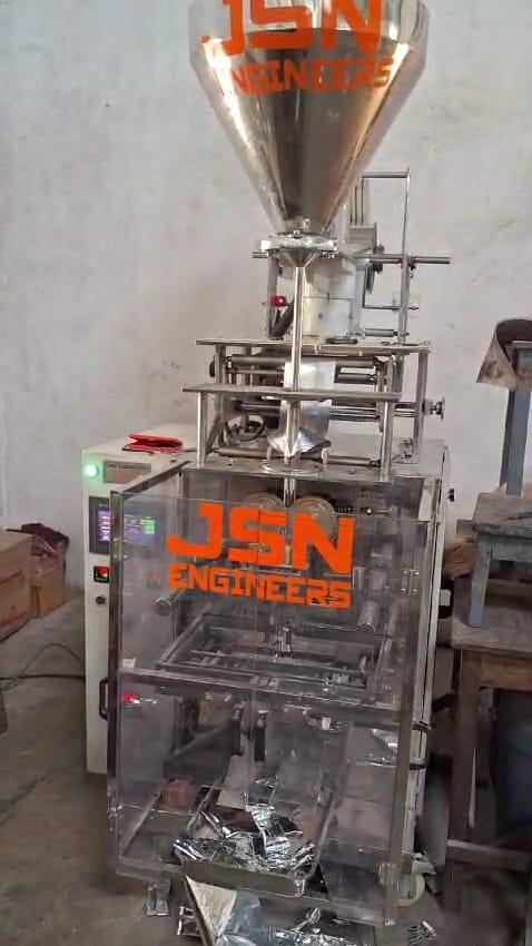 Collar Type Servo Driven Auger Filler Machine for Free Flowing Powder Pouch Packaging Machine [5gm - 50gm] with Highest Weighing Accuracy. 