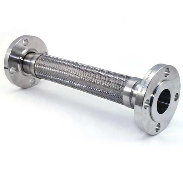 Excel Bellows in Vadodara specializes in manufacturing Stainless Steel Flexible Hoses, which are designed to provide exceptional flexibility and durability in various industrial applications. These hoses are essential for fluid transfer, accommodating movement, and managing thermal expansion in piping systems.Key Features of Stainless Steel Flexible Hoses by Excel Bellows:Construction:Stainless steel flexible hoses feature a robust yet flexible design, typically composed of a stainless steel braid over a flexible inner core.The braided outer layer enhances strength and flexibility while providing excellent resistance to external abrasions and impacts.Material Selection:Made from high-quality stainless steel, these hoses offer excellent corrosion resistance and durability, making them suitable for harsh environments.The use of stainless steel ensures the hoses can withstand extreme temperatures and pressures.Applications:Stainless steel flexible hoses are widely used across various industries, including:Chemical ProcessingOil and GasFood and BeveragePharmaceuticalsPower GenerationThey are suitable for the transfer of a wide range of fluids and gases, including aggressive chemicals and steam.Performance Capabilities:Designed to handle high pressures and temperatures, ensuring reliable performance in demanding conditions.Provides a leak-proof seal, which is critical for maintaining safety and operational efficiency.Customization Options:Excel Bellows offers customization for stainless steel flexible hoses to meet specific client requirements, including variations in length, diameter, pressure ratings, and end fittings.Custom designs can be tailored to fit the unique operational parameters of the application.Durability:Built for long-term use, these hoses are resistant to wear and fatigue, making them suitable for continuous operation in challenging environments.Their robust construction helps protect against structural damage from thermal expansion and mechanical stresses.Quality Assurance:Excel Bellows adheres to strict quality control processes to ensure that all stainless steel flexible hoses meet international standards for performance, safety, and durability.Each product undergoes comprehensive testing to verify reliability and functionality in real-world applications.Technical Support:The engineering team provides ongoing technical support, assisting clients with installation, maintenance, and troubleshooting to ensure optimal performance of the stainless steel flexible hoses.