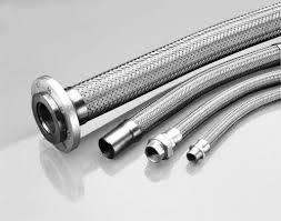 Excel Bellows in Vadodara specializes in the manufacturing of SS Wire Braided Hoses, which are designed to provide superior strength, flexibility, and durability in a variety of industrial applications. These hoses are ideal for handling high-pressure and high-temperature environments, making them essential components in many systems.Key Features of SS Wire Braided Hoses by Excel Bellows:Construction:SS wire braided hoses consist of a flexible inner core that is reinforced with a layer of stainless steel wire braiding.This braided construction enhances the hose's ability to withstand high pressures while maintaining flexibility.Material Selection:Made from high-quality stainless steel, these hoses offer excellent corrosion resistance and durability, making them suitable for harsh and demanding environments.The stainless steel material ensures longevity and performance in challenging applications.Applications:SS wire braided hoses are commonly used in various industries, including:HydraulicsOil and GasChemical ProcessingAutomotiveFood and BeverageThey are suitable for transferring a wide range of fluids, including corrosive and high-temperature materials.Performance Capabilities:Designed to handle high pressures and temperatures, ensuring reliable performance in demanding conditions.The braided construction provides added strength, preventing kinking and ensuring a long service life.Customization Options:Excel Bellows offers customization for SS wire braided hoses to meet specific client requirements, including variations in length, diameter, pressure ratings, and end fittings.Custom designs can be tailored to fit the unique operational parameters of the application.Durability:Built for long-term use, these hoses are resistant to wear and fatigue, making them suitable for continuous operation in tough environments.Their robust construction helps protect against structural damage from external impacts and abrasion.Quality Assurance:Excel Bellows adheres to strict quality control processes to ensure that all SS wire braided hoses meet international standards for performance, safety, and durability.Each product undergoes comprehensive testing to verify reliability and functionality in real-world applications.Technical Support:The engineering team provides ongoing technical support, assisting clients with installation, maintenance, and troubleshooting to ensure optimal performance of the SS wire braided hoses.