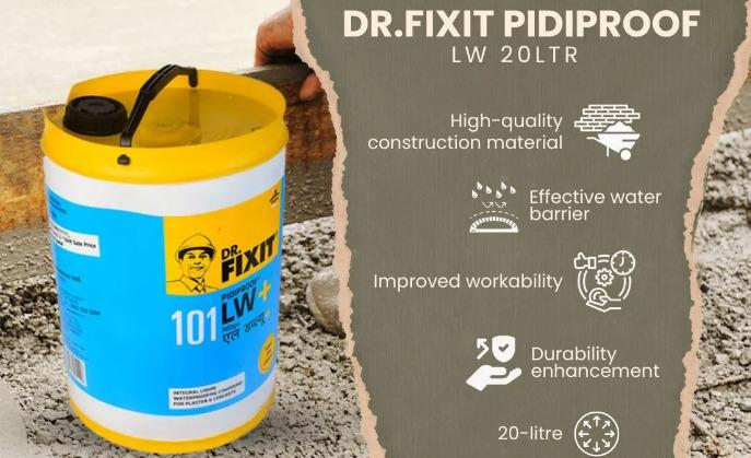 Usage/Application For Healthy ContractionForm of Chemicals LiquidpH Value 9-13Shelf Life 1YearBrand Dr FixitColor Wine RedChloride Content Max 2.00%Known for our reasonable rates, we have come up with a world class assortment of Dr Fixit Pidiproof LW.