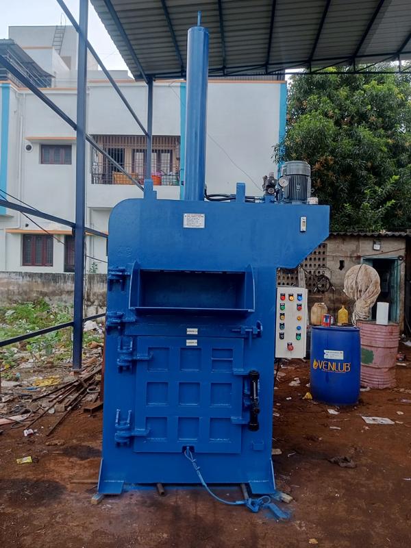 hydraulic baling machine capacity 30 ton box size 750 x 600 mm 5 HP motor