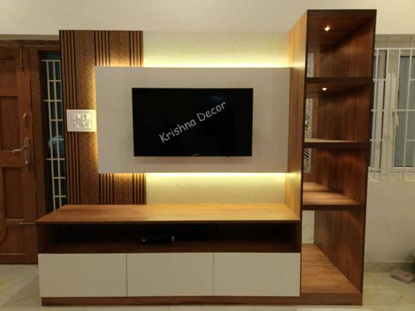 Coimbatore Modern TV Unit Design .Krishna Decor is the One of the Perfect , Affordable and Leading Interior and Modular shutter Manufacturer in Coimbatore.If you want any kind of information about interior designs or Modular kitchen shutters Kindly contact us. Thank You. 