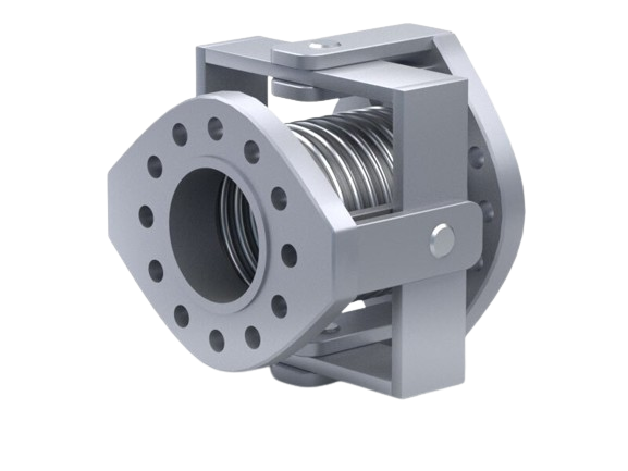 Angular metal bellows