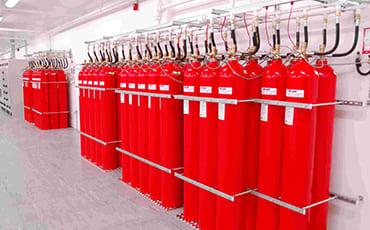 Fire suppression systems are used to extinguish or prevent the spread of fire in a building. Suppression systems use a combination of dry chemicals and/or wet agents to suppress equipment fires.