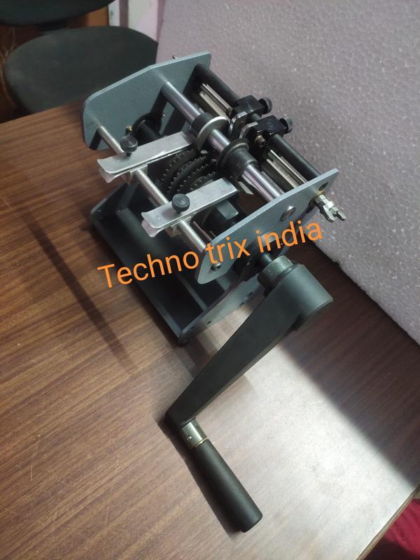 Manual Heavy Resistance Cutting Bending machine.Can cut upto 1.3mm leg dia specially design for 5408 diode, 5408 diode and etc.High speed blades for long life.