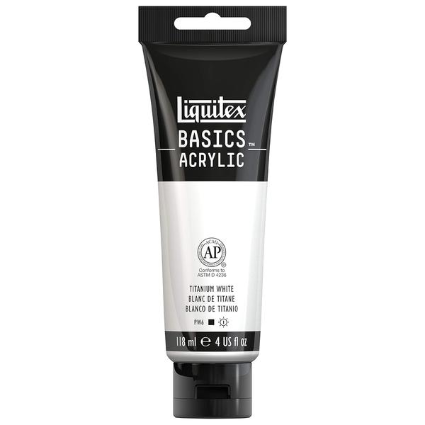 Thick, creamy with satin finish; Good pigment loadRetains peaks and brush strokes; Ideal for learning color theory and color mixingIncludes 4-oz / 118ml tube of acrylic paintIntermixable with Liquitex Professional Acrylic Paint Colors and Mediums.