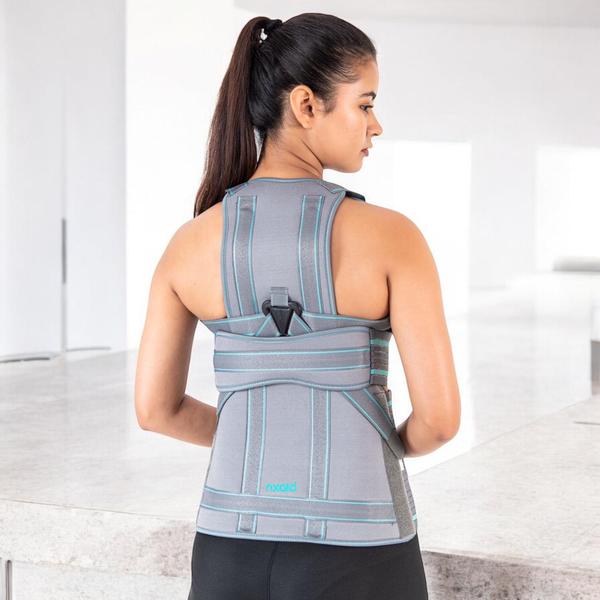 Provides firm support to all dorsal, lumbar and sacral vertebras and straightens the curve Silent Features-Lightweight & breathable materialMade of comfortable material that fits discreetly under clothesFirm yet malleable stays provide natural curvature of the backShoulder straps for the perfect positioning of the upper thoracic regionExtra contoured firm yet malleable straps ensure proper fitting of the braceEasy application and removable of the braceBenefits-Can be used for reducing kyphosis by aiding spinal alignmentCan be used as a pre/post-operative rehabilitation aid or for general supportHelps to correct rounded or slumped shoulders and poor postureRecommended for-Early thoracic kyphosisRounded shoulders and/or slumped shoulderPre or post-operative rehabilitationMuscular aches and spasmsPoor posture