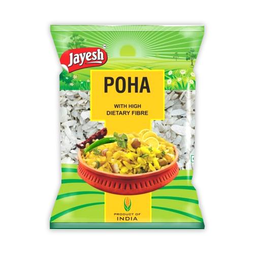 Our Poha Packaging Pouch is meticulously crafted to ensure your product’s freshness, quality, and shelf appeal. At Chirag Enterprises, we use only premium, food-grade materials like PET and LDPE to maintain the natural aroma, flavor, and texture of Poha, offering a high-barrier, durable solution that meets stringent food safety standards.High-Quality Barrier Protection: Made from multi-layered materials, our pouches safeguard against moisture, oxygen, and other external elements, preserving the taste and crunch of Poha over extended periods.Eye-Catching Rotogravure Printing: Using advanced rotogravure printing technology, we bring your brand to life with vibrant, high-resolution graphics and a polished, glossy finish that elevates your product's visibility on store shelves.Customizable Designs at No Extra Cost: We provide free design customization to create unique packaging that reflects your brand identity and resonates with customers.Convenient Heat-Sealed Closure: The pouch’s heat-sealed closure ensures a tamper-proof, airtight seal that enhances product protection and extends freshness.Environmentally Considerate: Designed with materials that reduce environmental impact, our pouches offer a sustainable solution without compromising on quality or aesthetics.Multiple Sizes and Color Options: Whether you’re looking for a single-serve or bulk packaging solution, our pouches are available in a variety of sizes and color options to cater to diverse market needs.Choose Chirag Enterprises in Delhi for professional, durable, and visually appealing Poha packaging solutions that guarantee both product protection and an impressive shelf presence. Let us help your brand stand out with packaging that conveys quality, reliability, and attention to detail.