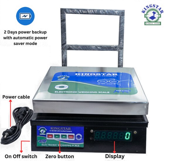 250x250 kitchen Capacity 50kg ace 5gm mini 100gm green display with Battery Backup