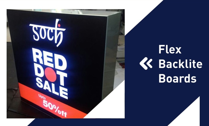 A backlit flex board is a sign board that's made of a box frame with high-resolution vinyl printed on both sides and LED lighting to illuminate it from behind. They can be used for a variety of purposes, including advertising and for shop fronts. Here are some things to know about backlit flex boards:UsesBacklit flex boards can be used in many places, such as shops, stores, showrooms, spas, parlors, clinics, restaurants, cafes, hotels, and transportation hubs. FeaturesBacklit flex boards can be weather resistant, anti-flame, and have a glossy or matte surface. They can also be self-cleaning and dry quickly. ApplicationsBacklit flex boards can be used for high-resolution posters, special effects displays, and more. PricesBacklit flex boards can cost different amounts depending on the type of board. For example, a white PVC backlit flex banner can cost ₹6.60 per square foot, while an MS frame rectangle backlit flex LED board can cost ₹300 per square foot. 