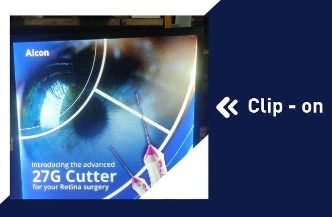 The word clip-on has multiple meanings: AdjectiveUsed to describe something that can be attached to something else with a clip. For example, you might describe a bow tie or earrings as clip-on. NounUsed to describe a device that is attached by clips, such as a microphone or sunglasses. Shipping and logisticsA portable refrigeration unit that can be clipped onto a refrigerated container to help maintain the temperature of perishable goods during transport. 