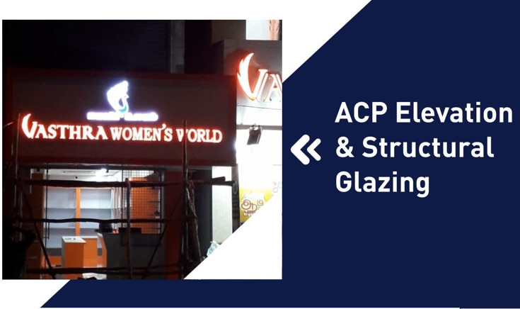 ACP ELEVATION & STRUCTURAL GLAZING