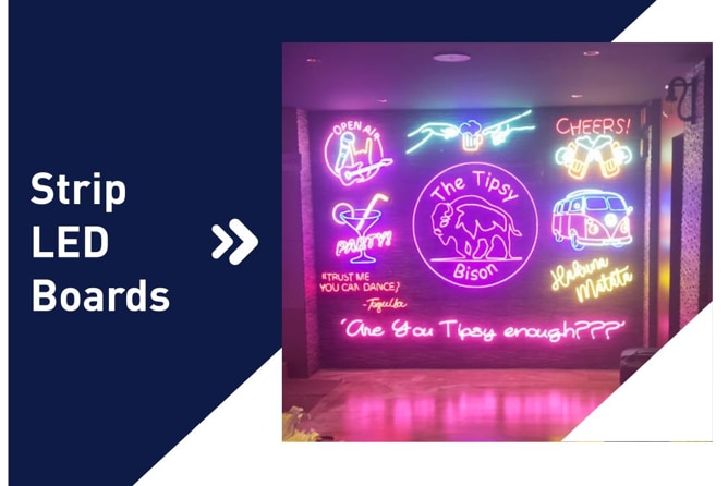 An LED strip light is a flexible circuit board that is populated with LEDs that you can stick almost anywhere you want to add powerful lighting in a variety of colors and brightnesses. LED strip lights are flexible and can be bent vertically up to 90 degrees.