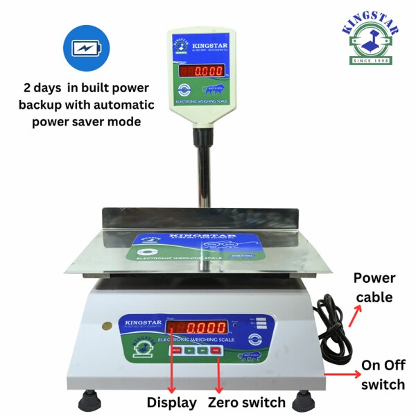 Table Top Scale Capacity 30 kg F/Pole Display Rad