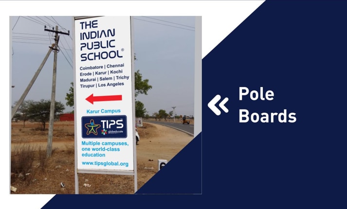Pole boards, also known as pole sign boards, are a type of outdoor signage that are attached to poles and used to display information, warnings, or advertisements. They are often found on highways, streets, roadsides, parking lots, or public spaces. Here are some things to know about pole boards:Purpose: Pole boards are used for a variety of purposes, including advertising, directional signage, informational displays, or warning signs. Durability: Pole boards are durable and weather-resistant. Installation: Pole boards are easy to install and can be adjusted to different heights and angles. Materials: Pole boards are typically made from durable materials such as metal, aluminum, or PVC. Customization: Pole boards can be custom-made for different purposes. Brand awareness: Pole board branding is a way for marketers to create brand awareness by placing advertisements back to back or in a sequence on street poles.
