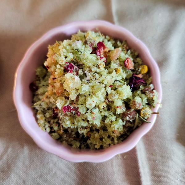 Abundance bath salts are used for prosperity, abundance, and manifestation. They can be used for spiritual baths and visualizing an abundant and fulfilling life.Bath salts can also have the following benefits for the skin: ExfoliationRemoving dead skin cellsSoftening dry skinImproving skin conditions such as acne, eczema, and psoriasisUse this salt for attracting abundance in your life. Add 2 spoons of it in your bucket or bath tub and enjoy a vibrational bath with it. Avoid head wash, and max usage is twice a week.You can also use it as a foot soak. Simply add two spoons in bucket of luke warm water. Soak your feet into it. Make sure to refrain from using technology.Make a spray out of it by dissolving 100gms in 1 litre bottle. Strain and put it in a spray bottle. Use this spray in your office, or at your workdesk.Made up of Epsom salt, himalayan pink salt, herbs and essential oil.WEIGHTS AVAILABLE:-100 GM200 GMBOTTLE