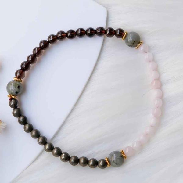 4mm genuine crystal beads Strung on durable stretchy cord Unisex Sizing Stone colors may vary Shipping time 5 working days minimum