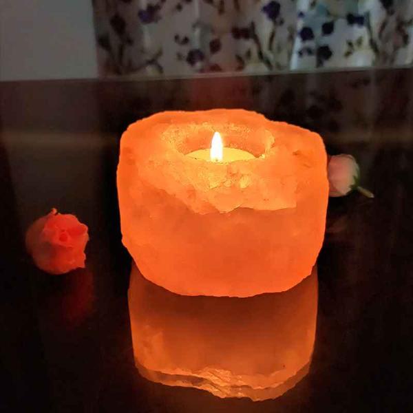 Cleans and Deodorises the Air.Helps Relieve Asthma And Allergy Symptoms.Produces Beneficial Negative Ions.Improves Sleep.Reduce Stress Levels.Less Colds and Flu.Lose Those Winter Blues.Himalayan Salt Candle Holder CareThere is no set of rules to be followed to take care of the salt candle holders. Just follow the given instructions:Never wash the candle holders under running water. If your candle holders get dirty, wipe them carefully with a damp cloth.Pink Himalayan salt is hygroscopic which means that it attracts moisture. When too much moisture gets trapped, the candle holder might start leaking.Also try not to place the salt candle holder close to areas that might have too much moisture, for example, the kitchen, laundry, washrooms, and poolside.You might find your salt candle holder turning white. There is nothing to worry about. Just keep wiping off the white residue from the surface and the candle holder will be good to go.In case you find your candle holder falling off, keep it in a high moisture area for a day. Sometimes dryness causes the salt to fall off.