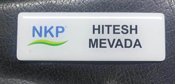 Metal Printed  Badge with Doming