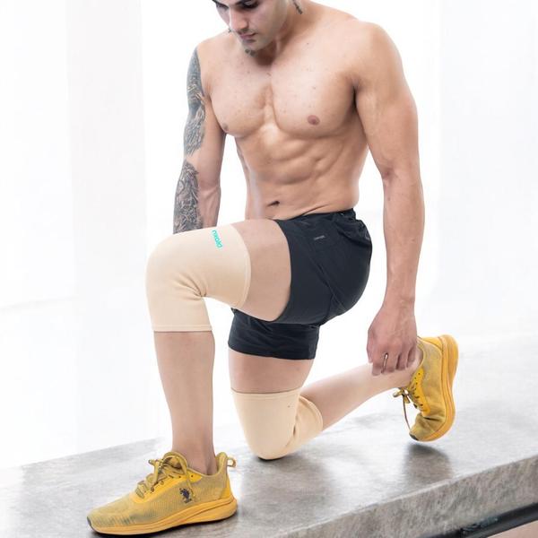 provide support to the knee region by applying a certain amount of compression to empower your recovery Silent Features-Provides protection and support for weak and injured kneesCan be used in the reduction of swelling and provides temporary pain reliefCombines spandex and cotton with advanced knitting technologyAnatomically designed to cover the entire kneeBenefits-Supports the weak muscles and protects the knee joint helping you carry on with normal activities with less paincan be used as protection during running, football, cycling, gym or for gentle exercise providing stabilization following an injury during exercisehelps to speed up the healing process and to get you activeavailable in black or beige Ideal for men and women and can be used left or rightRecommended for-ACL injuries Knee painOsteoarthritis Knee bursitisKnee protection during sports activities