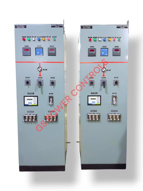 11kV C&R (Control and Relay) Panel is a critical component of electrical substations or distribution systems, particularly for medium-voltage networks. It serves the purpose of controlling and protecting electrical equipment like transformers, circuit breakers, and other critical systems from faults or abnormal conditions.### Key Functions of an 11kV C&R Panel:1. **Control**: It allows operators to remotely or manually control the operation of circuit breakers, isolators, and other equipment in the 11kV system. Control operations may include opening, closing, and switching the power flow.2. **Protection**: The panel provides protection against faults in the electrical system such as overloads, short circuits, and earth faults. It uses protective relays to detect abnormal conditions and disconnect the faulty sections to prevent damage to equipment.3. **Relay Monitoring**: Relays within the panel continuously monitor voltage, current, and other parameters to ensure the safe operation of the system. If a fault is detected, the relays will send signals to trip the circuit breakers to isolate the faulted section.4. **Alarms and Indications**: The panel typically includes visual indicators such as lights, alarms, and meters to inform operators of normal or abnormal system conditions (e.g., fault indications, overloads).5. **Automation and Communication**: Modern C&R panels are equipped with communication protocols for remote monitoring and control via SCADA (Supervisory Control and Data Acquisition) systems or other automation tools.### Typical Components of an 11kV C&R Panel:- **Circuit Breaker Control**: For opening and closing breakers.- **Protective Relays**: For overcurrent, earth fault, differential, and under/over-voltage protection.- **Metering Instruments**: For current, voltage, and power monitoring.- **Indicators and Alarms**: For fault detection and status display.- **CT (Current Transformer) and PT (Potential Transformer) Inputs**: To measure electrical parameters for protection and monitoring.- **Switchgear and Isolators**: For isolating portions of the system during maintenance or fault conditions.- **Microprocessor-based Protection and Control Units**: These are used for more advanced functions like automation, event logging, and remote communication.### Common Protection Functions in an 11kV C&R Panel:1. **Overcurrent Protection (OC)**: Detects overload conditions and trips the breaker if current exceeds a preset value.2. **Earth Fault Protection (EF)**: Detects earth faults and isolates the faulted section.3. **Differential Protection (DF)**: Protects transformers and other equipment by detecting differences in current between the primary and secondary windings.4. **Under/Over Voltage Protection**: Trips the circuit if the voltage falls below or rises above the specified limits.5. **Time-Delay Functions**: Delays the tripping for a specified period to avoid nuisance tripping under transient conditions.### Applications:- **Substations**: For the protection and control of 11kV feeders, transformers, and other substation equipment.- **Industrial Plants**: To protect 11kV power distribution networks within factories or large industrial plants.- **Power Distribution Networks**: For safe and reliable power distribution in urban or rural areas.In essence, the 11kV C&R panel ensures that the electrical network is safeguarded from faults, is controlled efficiently, and operates reliably, which is crucial for maintaining stable power supply and preventing damage to expensive equipment.