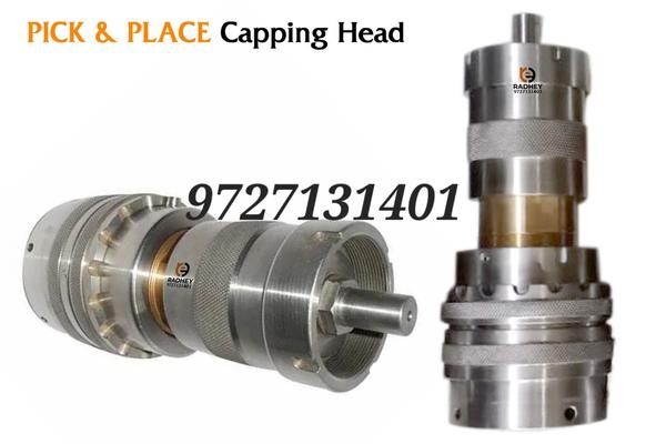 A Pick & Place Capping Head is a crucial component in automated packaging systems, particularly in industries like pharmaceuticals, food and beverages, cosmetics, and chemicals. The machine is designed to efficiently pick caps from a supply source (like a hopper or tray) and place them onto containers (bottles, jars, tubes, etc.) at high speeds for sealing or capping purposes. The primary function is to improve production efficiency by automating the process of capping products.Key Features of a Pick & Place Capping Head:Automated Cap Handling: The pick & place capping head uses robotic arms, mechanical grippers, or vacuum systems to pick caps from a supply area.Precise Placement: Once the cap is picked, the head precisely places the cap onto the container using adjustable positioning and alignment features.Speed and Efficiency: The system is designed to handle high throughput, making it suitable for high-volume production environments.Customizable for Different Containers: The capping head can be adapted for different bottle shapes and sizes, ensuring flexibility in production lines.Cap Tightening: In some configurations, the capping head can also perform the task of tightening or sealing the cap using torque-controlled motors or air-driven devices.Sensors and Controls: Many systems use sensors for cap detection, alignment, and positioning to ensure that no errors occur during the process.Advantages:Increased Productivity: Automation significantly reduces manual labor, speeds up the capping process, and reduces errors.Consistent Quality: Ensures uniform placement and sealing of caps, which is crucial for product quality and safety.Reduced Labor Costs: As the process becomes automated, fewer workers are needed for the capping task.Flexibility: Can be adjusted for different cap types (screw caps, flip caps, press-on caps, etc.) and container shapes.Applications:Pharmaceuticals: Used to cap bottles of medicine or liquid formulations.Food & Beverage: Capping bottles, jars, and containers of liquids, sauces, or other consumables.Cosmetics & Personal Care: Capping bottles of lotions, creams, or shampoos.Chemical Industry: Used for capping bottles and containers of chemicals, cleaning agents, etc.The Pick & Place Capping Head is often part of a larger automated filling and packaging system that integrates with conveyors, filling stations, and other parts of the production line.