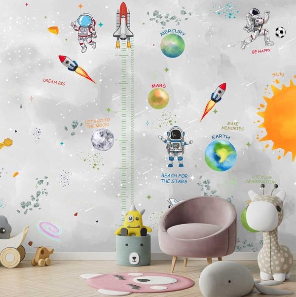 Creating a customized kids' wallpaper involves tailoring the design to suit the child's personality, favorite themes, and room aesthetics. Here's how you can go about it:Theme Selection: Choose a theme based on the child's interests, such as:Animals: Cute animals, jungle or farm themes.Fantasy: Fairies, unicorns, superheroes, or princesses.Space: Planets, stars, astronauts, and galaxies.Sports: Favorite teams, athletes, or sport-related designs.Nature: Forests, trees, flowers, or beach scenes.Underwater: Marine animals like fish, dolphins, and mermaids.Personal Interests: Hobbies, favorite characters, or activities.