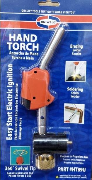 HT89U Disposable Cylinder Torch (Display)  Ideal for small jobs in tight areas where access is limited. It is the perfect tool for HVAC & Refrigeration and Auto Body Repair.