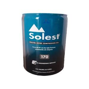 Solest® 170 is a formulated VG170 synthetic polyol ester (POE) lubricant designed for commercial and industrial refrigeration and air conditioning compressors with over 25 years service in the field. Designed to maximize lubrication in HFC systems, Solest® 170 provides superior bearing protection with greater film strength than standard HFC lubricants. This product provides effective wear protection for steel and aluminium surfaces for increased system life and improved efficiency.