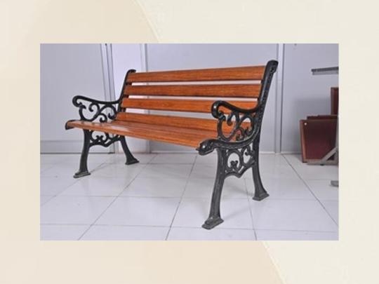 Constructed with durable cast iron material for a robust frame.Features a comfortable seating surface made from FRP (Fiber Reinforced Plastic) for enhanced aesthetics and longevity.Component	Dimensions (Length)Garden Bench	L5 ft