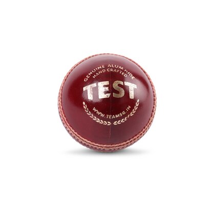 Test is the most superior quality conventional cricket ball in the range. Specially formulated pre-shaped compressed cork and fine rubber center, pure new wool, natural cork layer and fine leather combine for best performance. Super strict quality control of material and construction provides superior shape retention and true seam.Water-proofedHigh abrasion resistance and excellent shape retention.Solid one piece core made from premium grade 1 rubberised cork.Quantity: (One) 1 NumberSize: Circumference : 22.5 CM
